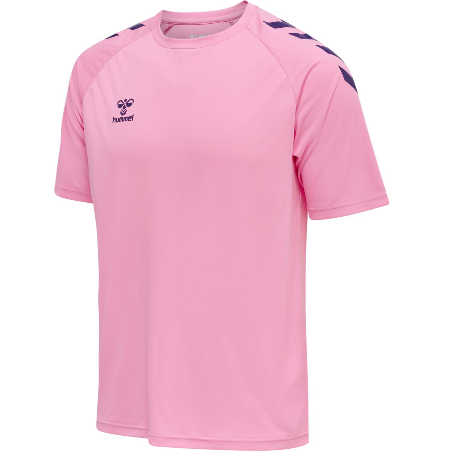 hmlCORE XK CORE POLY T-SHIRT S/S, COTTON CANDY, packshot