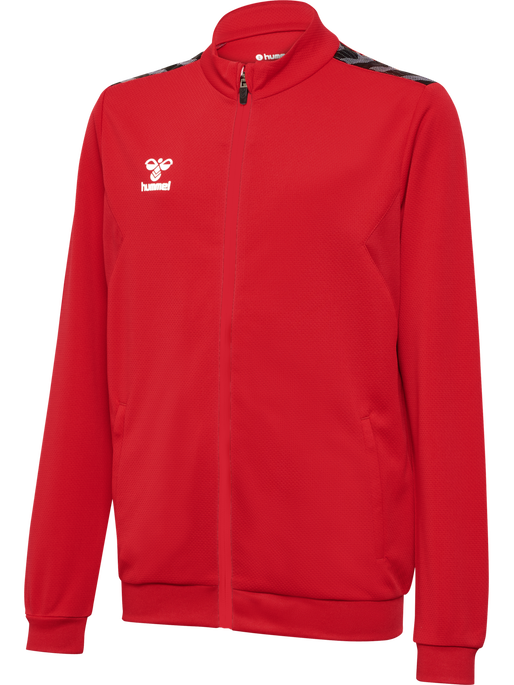 hmlAUTHENTIC PL ZIP JACKET KIDS, TRUE RED, packshot