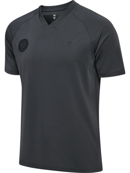 hmlPULSE MESH T-SHIRT S/S, EBONY/BLACK hmlPULSE MESH T-SHIRT S/S, EBONY/BLACK, packshot