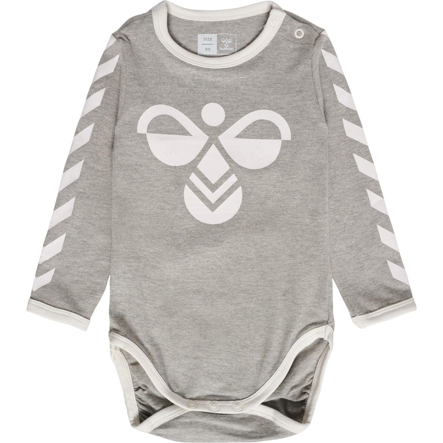hmlFLIPPER LS BODYSTOCKING, GREY MELANGE, packshot