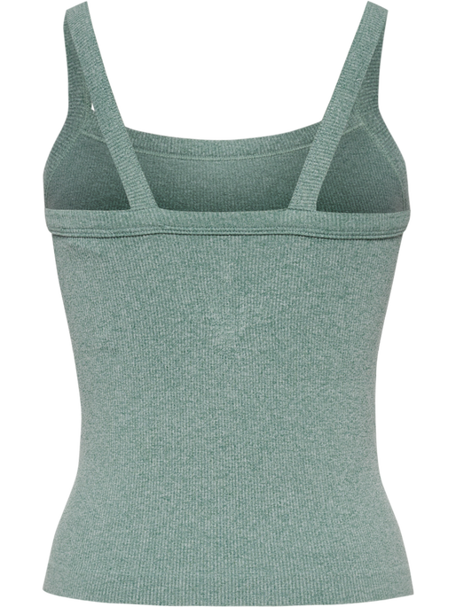 hmlYOGA SEAMLESS RIB TOP, CHINOIS GREEN MELANGE hmlYOGA SEAMLESS RIB TOP, CHINOIS GREEN MELANGE, packshot