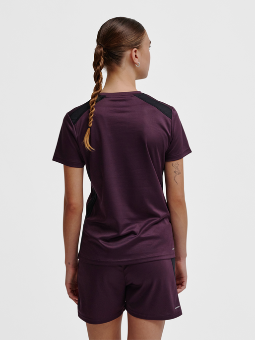 hmlMULTI PL JERSEY WOMAN, PLUM PERFECT, model