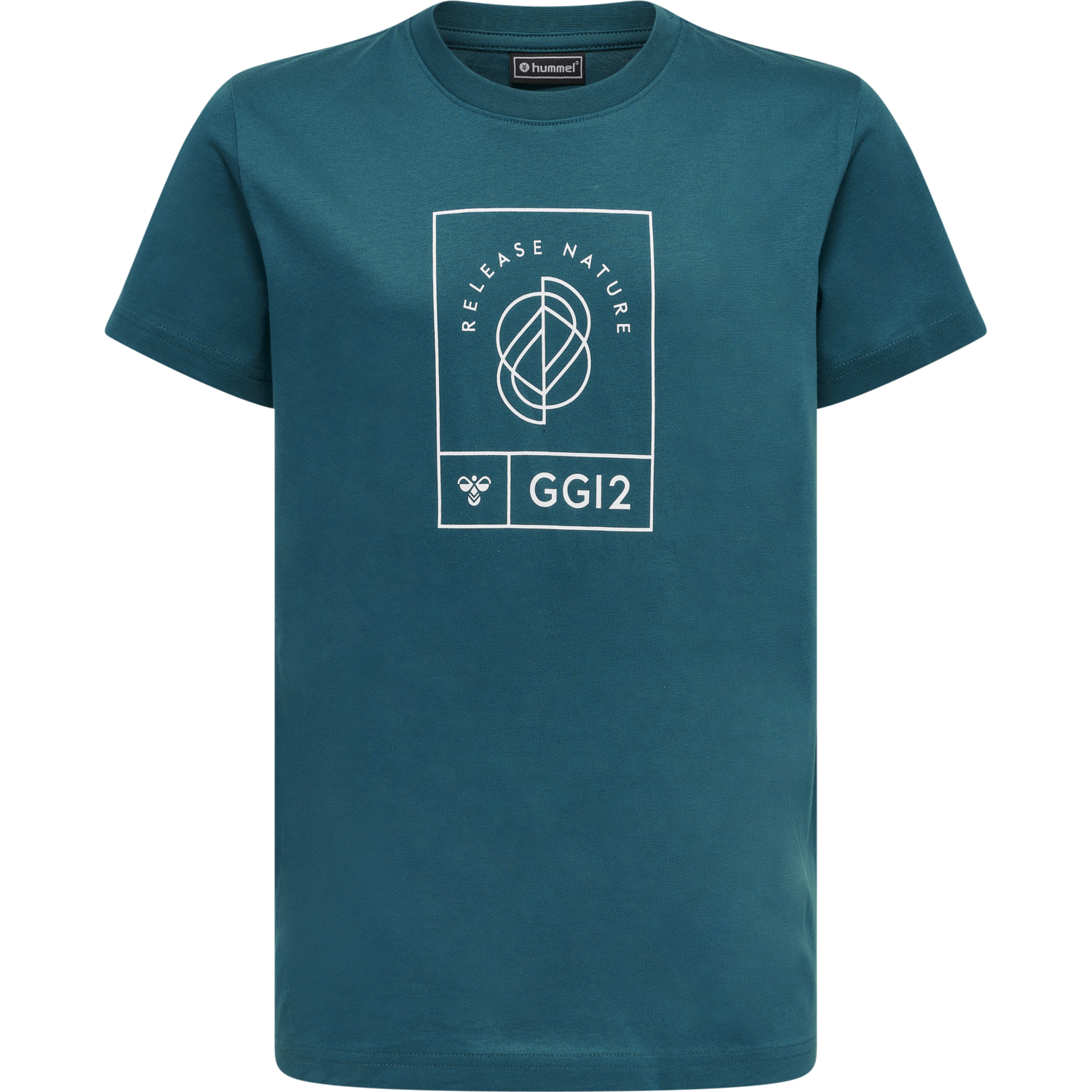 hmlGG12 T-SHIRT S/S KIDS, DEEP LAGOON, packshot