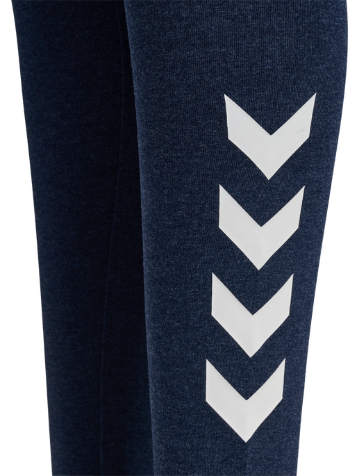 hmlJR LOGO TIGHTS, DRESS BLUE MELANGE, packshot