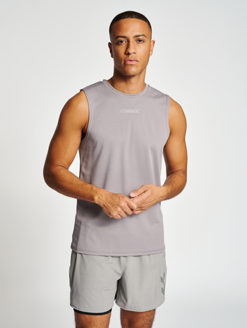 hmlTE FLEX TANKTOP, SHARKSKIN, model