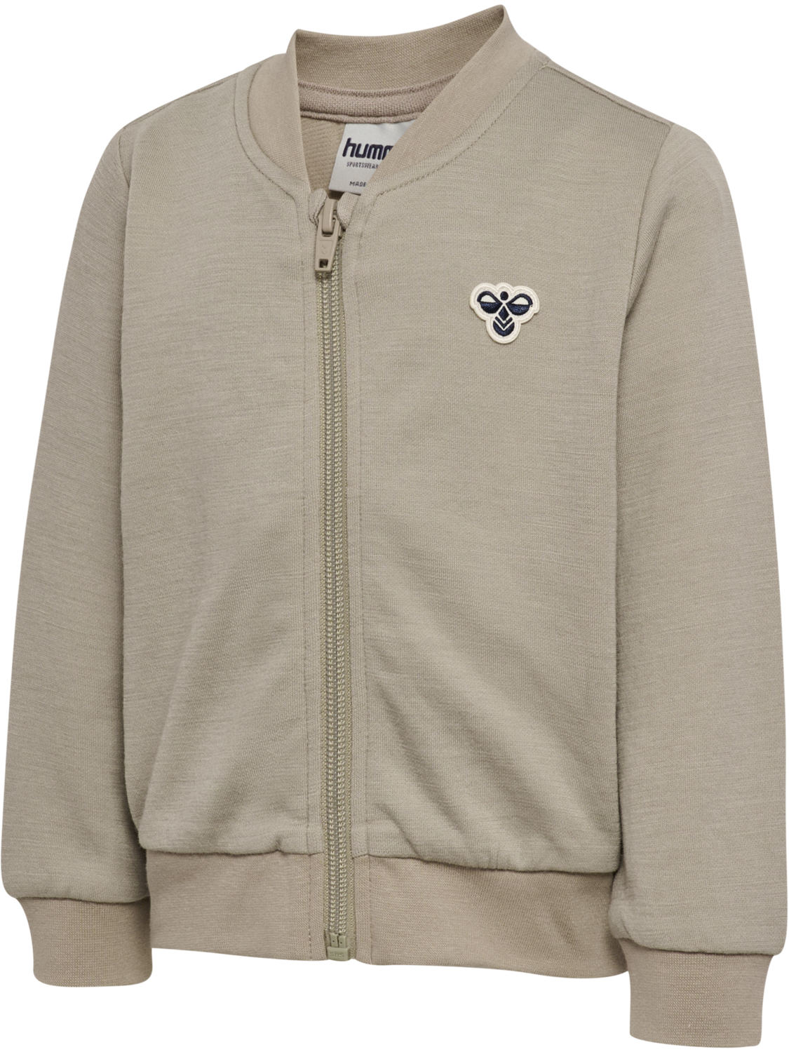hmlMINI WOOL ZIP JACKET BEE, VINTAGE KHAKI, packshot
