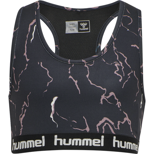 hmlMIMMI SPORTS TOP, CAVIAR/TWILIGHT MAUVE, packshot