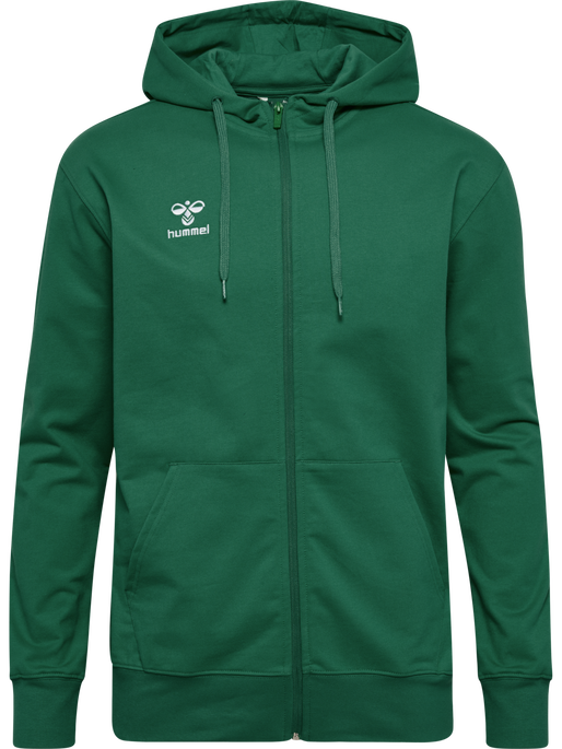hmlGO 2.0 ZIP HOODIE, EVERGREEN hmlGO 2.0 ZIP HOODIE, EVERGREEN, packshot