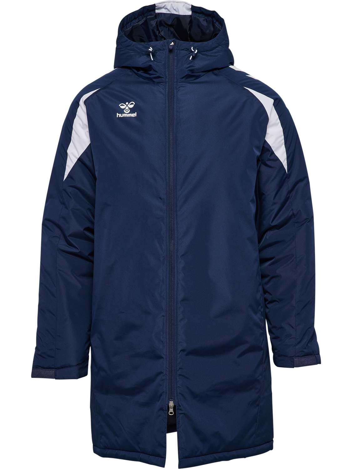 hmlCORE 2.0 BENCH JACKET, MARINE/WHITE, packshot