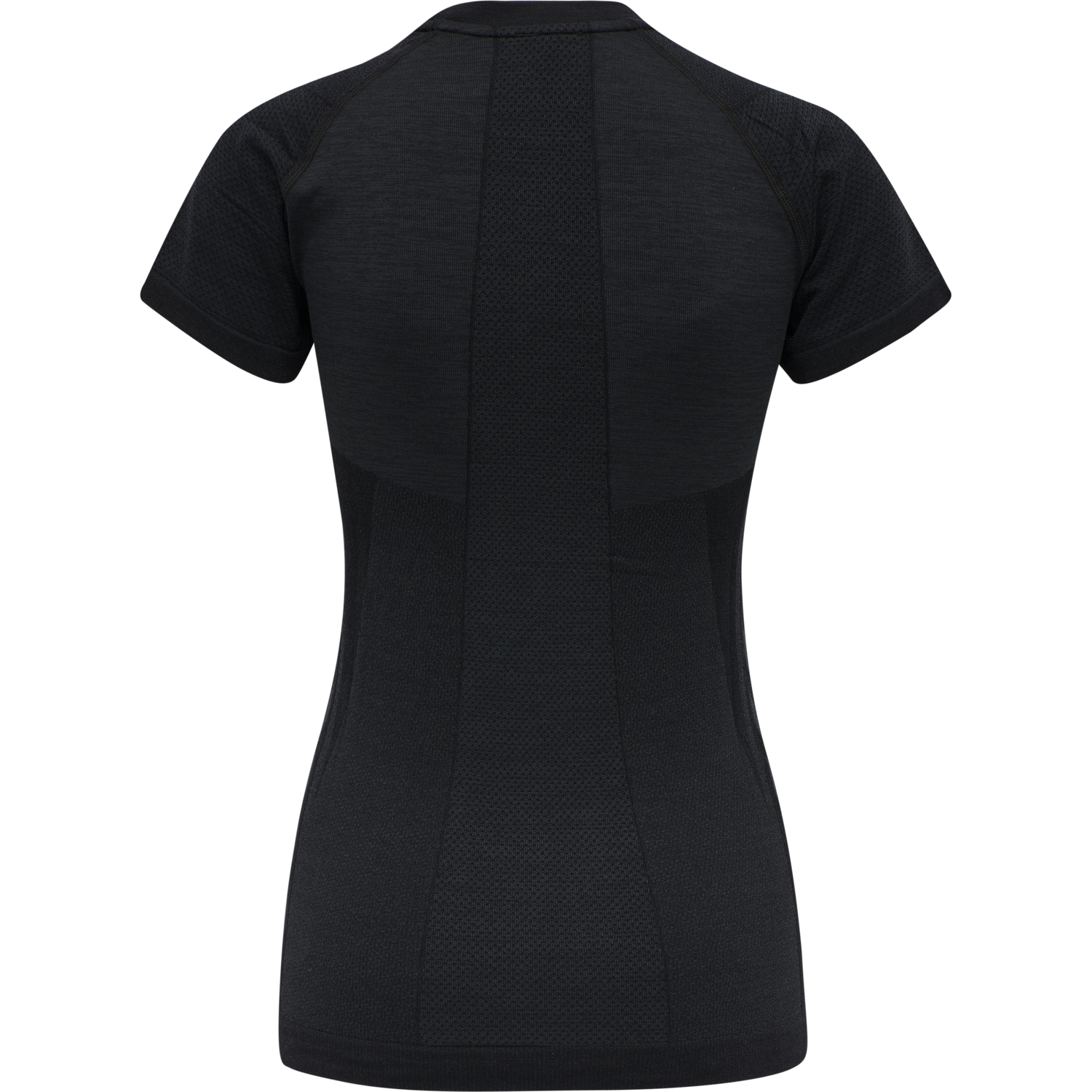 hmlCLEA SEAMLESS T-SHIRT, BLACK MELANGE, packshot