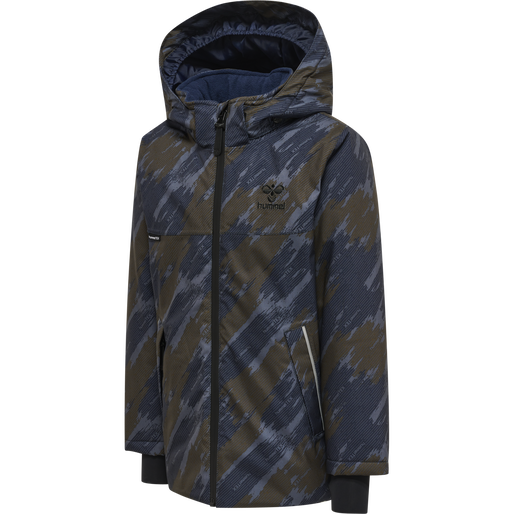 hmlLOGAN TEX JACKET, DARK OLIVE hmlLOGAN TEX JACKET, DARK OLIVE, packshot