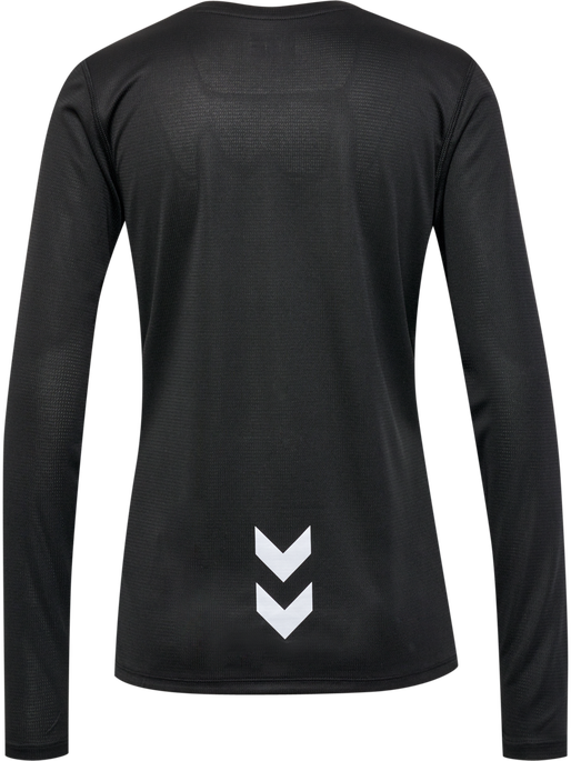 hmlRUN JERSEY L/S WOMAN, BLACK, packshot