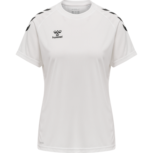 hmlCORE XK CORE POLY TEE  S/S WOMAN, WHITE, packshot