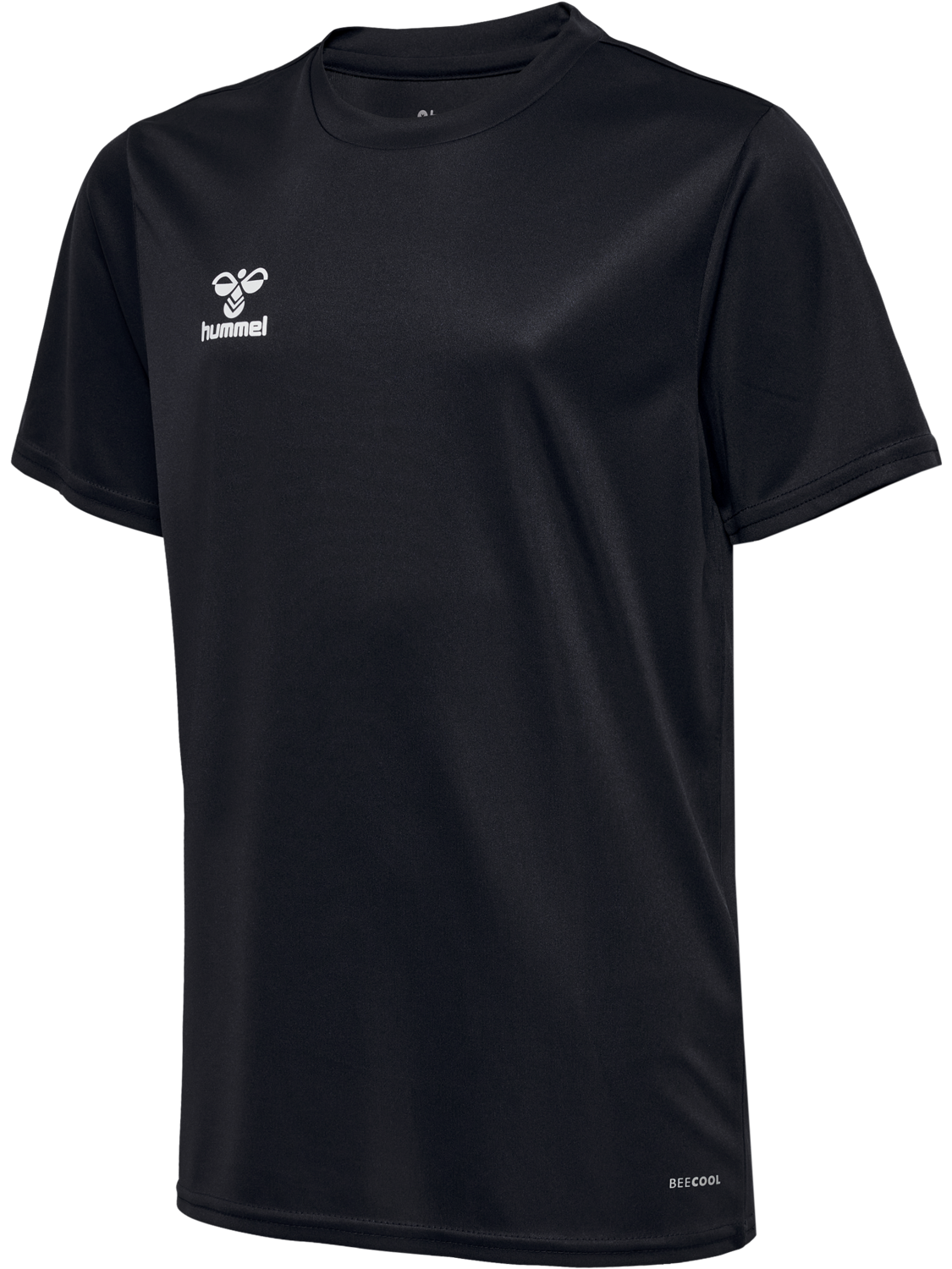 hmlESSENTIAL JERSEY S/S KIDS, BLACK, packshot