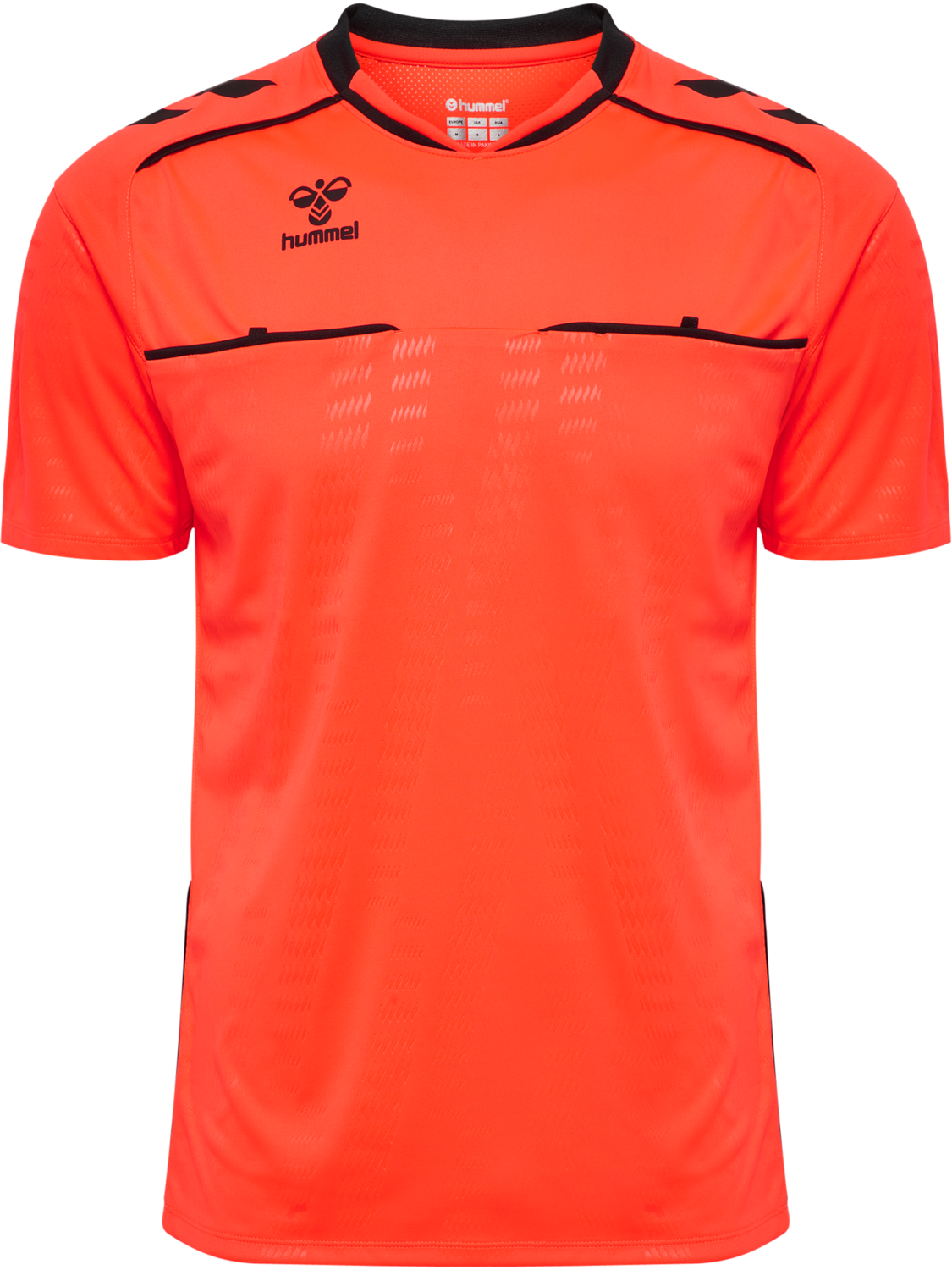 hmlREFEREE JERSEY S/S, NEON ORANGE, packshot
