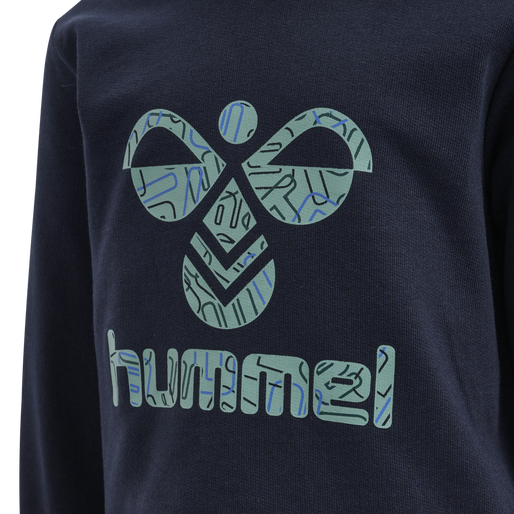 hmlLIME SWEATSHIRT, BLACK IRIS, packshot