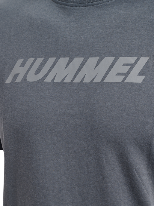 hmlELEMENTAL LOGO COTTON TEE, QUIET SHADE, packshot