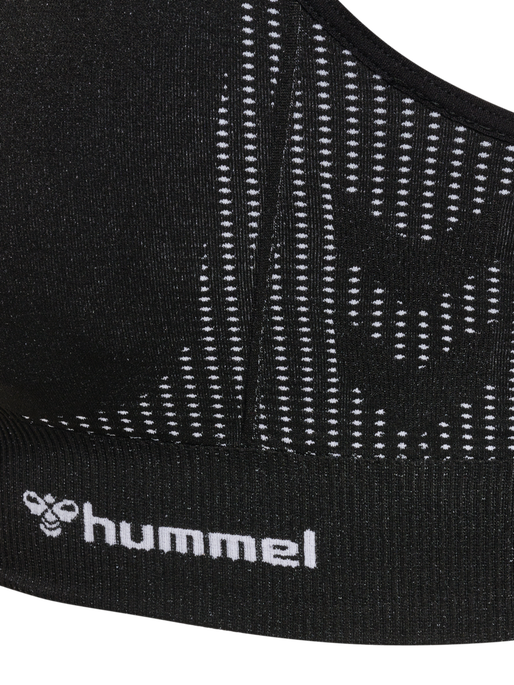 hmlMT SHAPING SEAMLESS PADDED BRA, BLACK, packshot