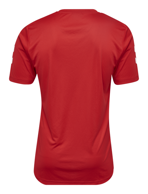 CORE POLYESTER TEE, TRUE RED, packshot
