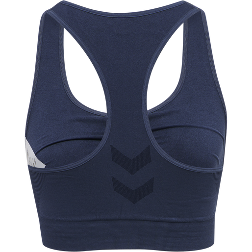 hmlTIF SEAMLESS SPORTS TOP, BLACK IRIS, packshot