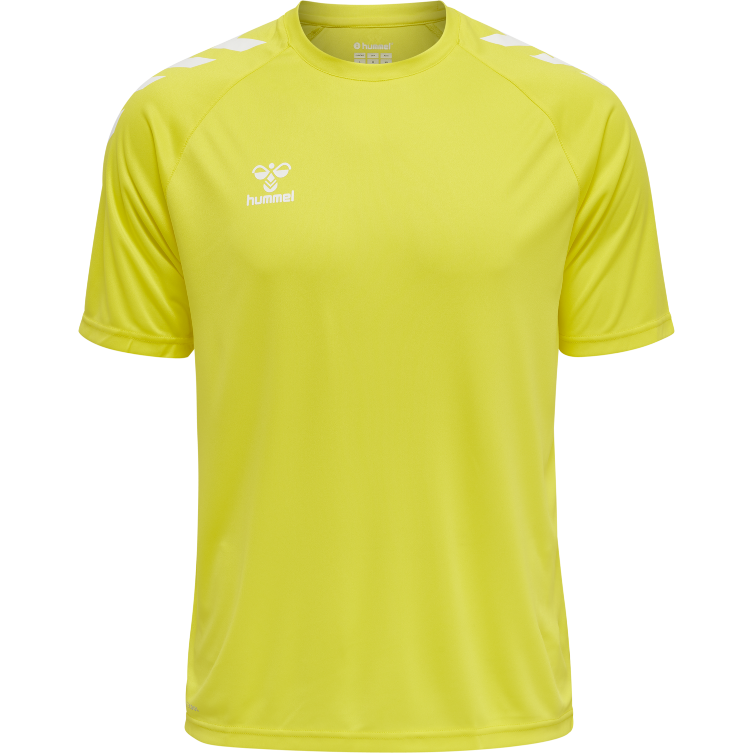 hmlCORE XK CORE POLY T-SHIRT S/S, BLAZING YELLOW, packshot