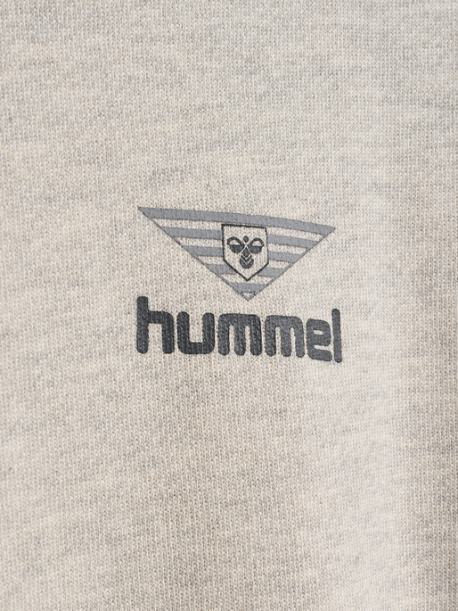 hmlHIVE LUCAS SWEATSHIRT, GREY MELANGE, packshot