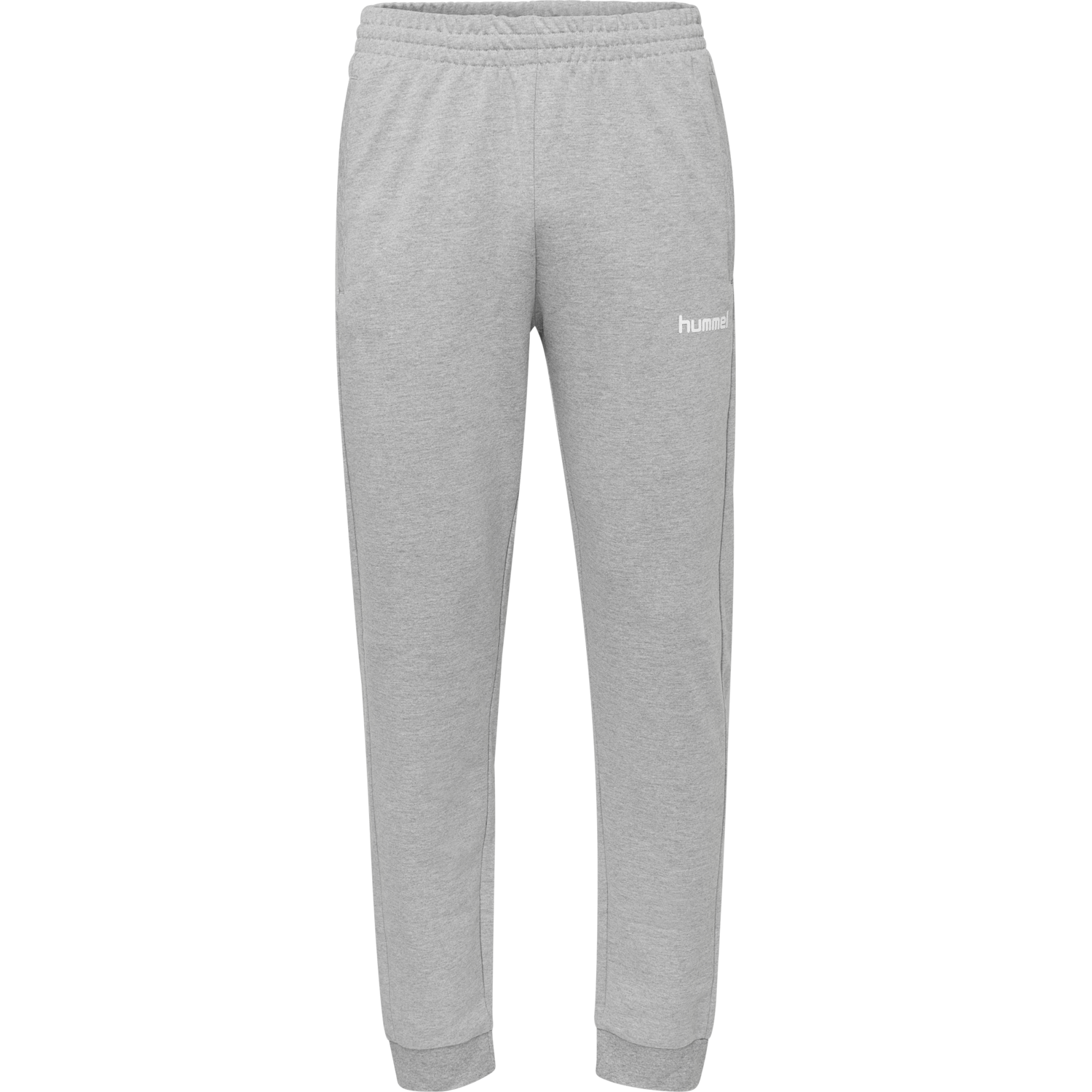 HUMMEL GO COTTON PANT, GREY MELANGE, packshot