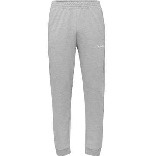 HUMMEL GO COTTON PANT, GREY MELANGE, packshot