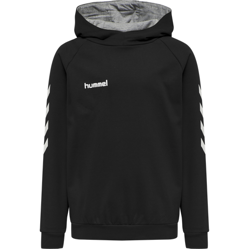 HMLGO KIDS COTTON HOODIE, BLACK, packshot