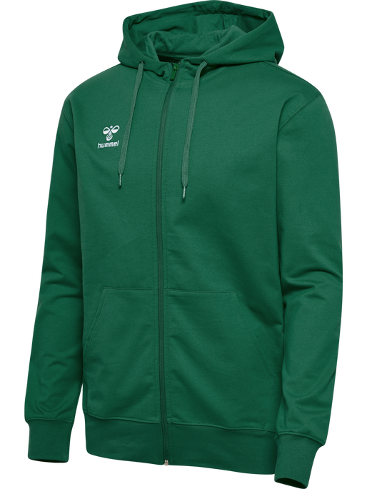 hmlGO 2.0 ZIP HOODIE, EVERGREEN hmlGO 2.0 ZIP HOODIE, EVERGREEN, packshot