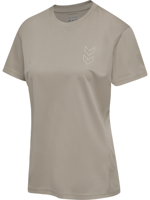 hmlACTIVE PL JERSEY S/S WOMAN, CHATEAU GRAY, packshot