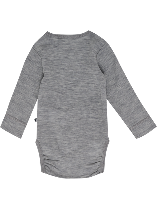 hmlMINI WOOL RIB BODY L/S, GREY MELANGE hmlMINI WOOL RIB BODY L/S, GREY MELANGE, packshot