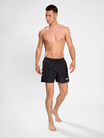 hmlLGC NED SWIM SHORTS, BLACK, model