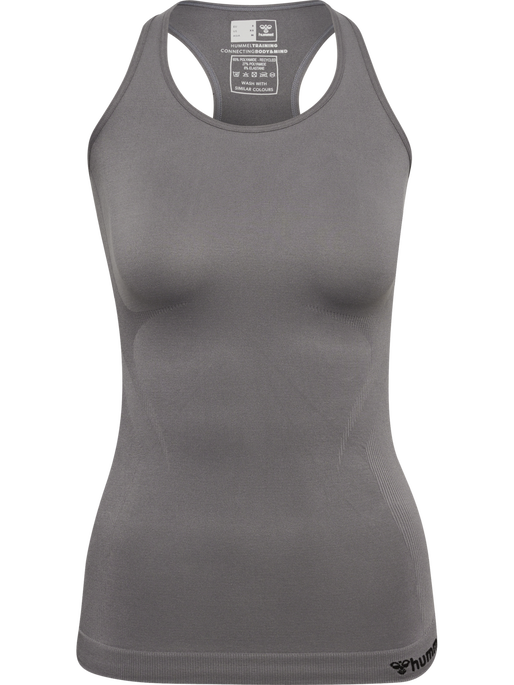 hmlTIF SEAMLESS TOP, CHARCOAL GREY, packshot