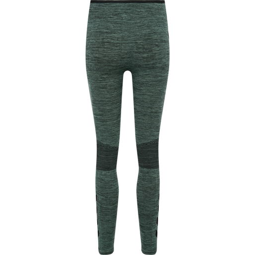 hmlMT ALY SEAMLESS HW TIGHTS, NORTH ATLANTIC/BLACK MELANGE, packshot