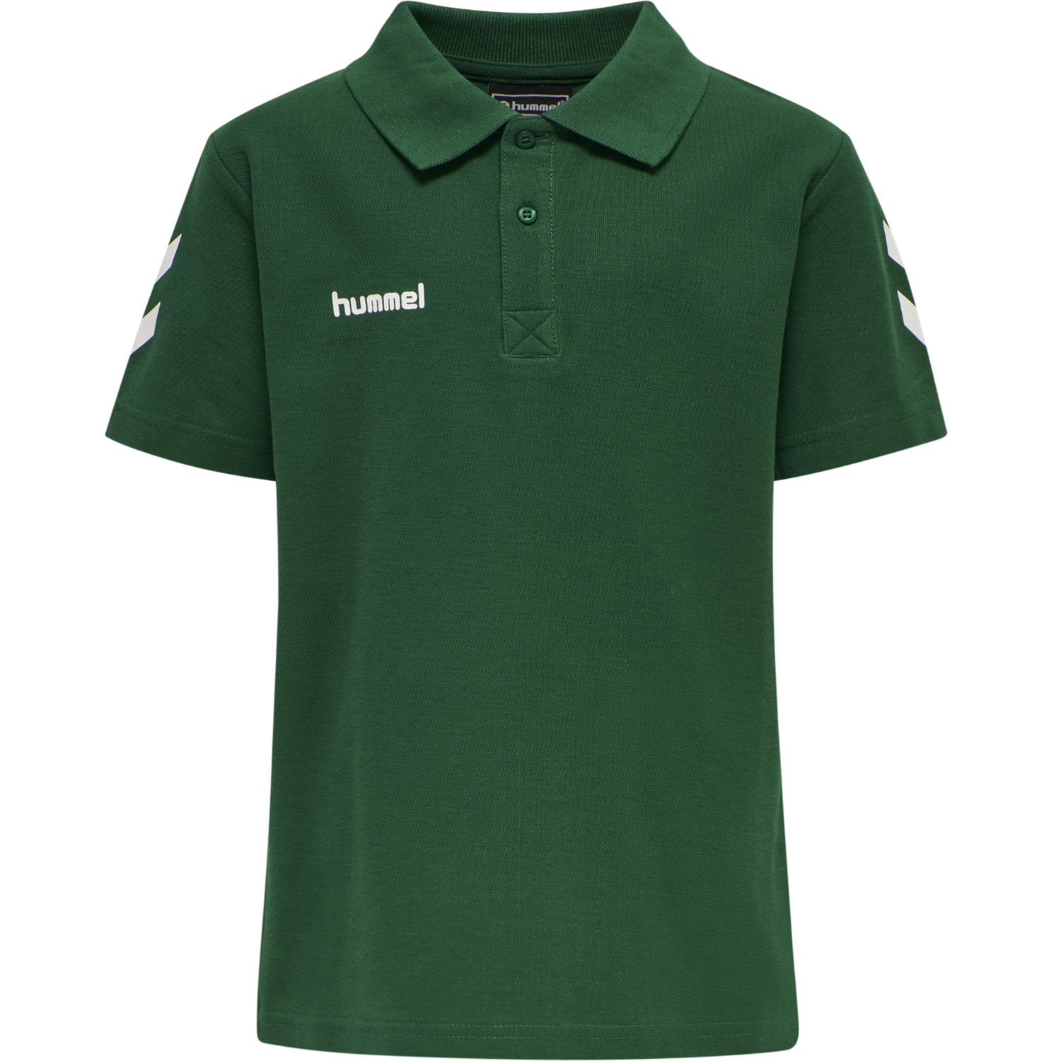 HUMMEL GO KIDS COTTON POLO, EVERGREEN, packshot