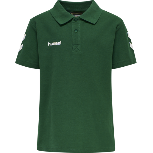 HMLGO KIDS COTTON POLO, EVERGREEN, packshot