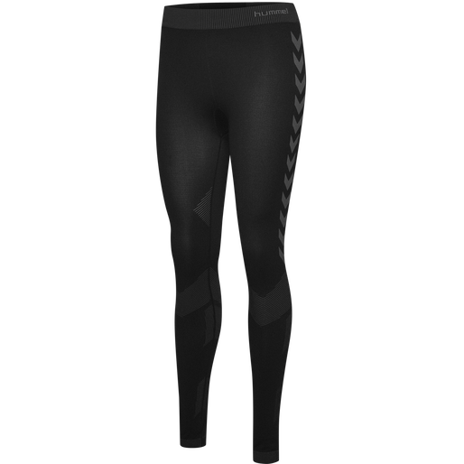 HUMMEL FIRST SEAMLESS TIGHTS WOMAN, BLACK, packshot