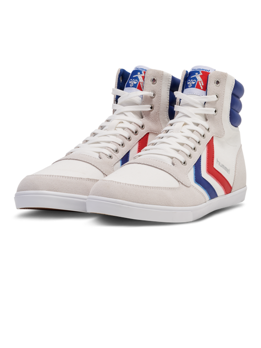 HUMMEL SLIMMER STADIL HIGH, WHITE/BLUE/RED/GUM HUMMEL SLIMMER STADIL HIGH, WHITE/BLUE/RED/GUM, packshot