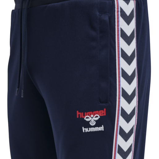 hmlIC LERBY POLY TAPERED PANTS, PEACOAT, packshot