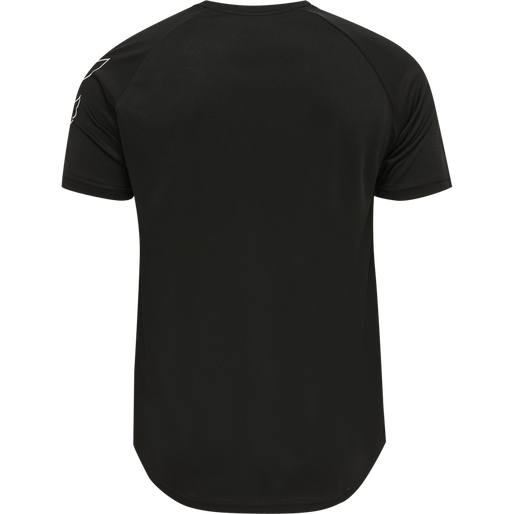 hmlTE TIHALT T-SHIRT, BLACK, packshot