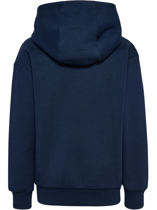 hmlJR LOOSE HOODIE BEE, DRESS BLUES, packshot
