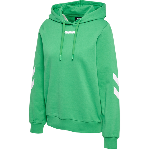 hmlLEGACY WOMAN HOODIE, GREEN SPRUCE, packshot