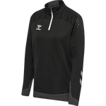 hmlLEAD WOMAN HALF ZIP , BLACK, packshot