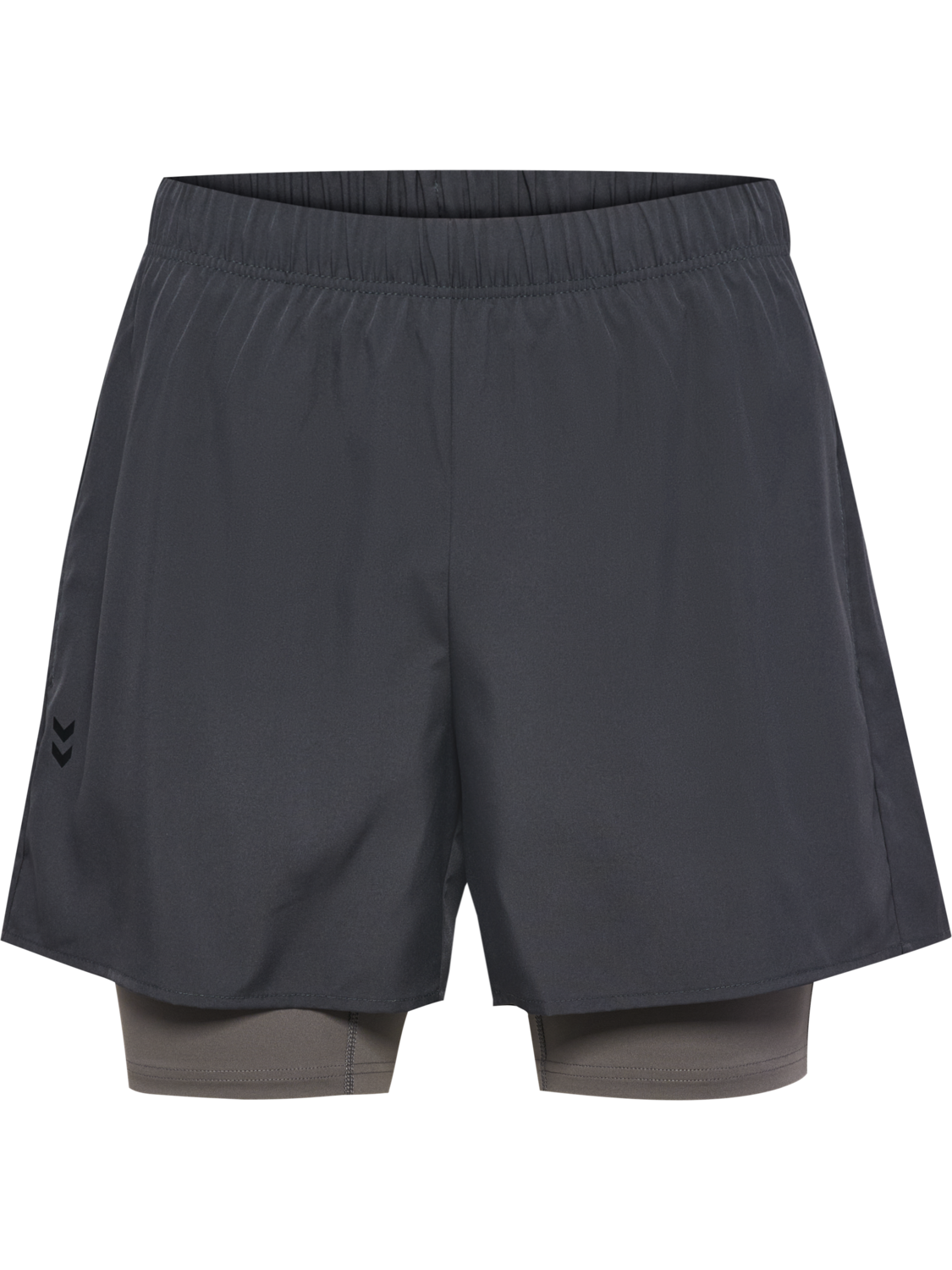 hmlHIIT INTENSITY 2 IN 1 SHORTS, EBONY, packshot
