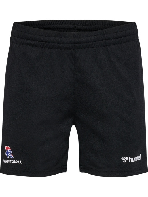 FFHB REFEREE POLY SHORTS WOMA, BLACK W/LOGO, packshot