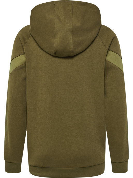 hmlTRAVEL SWEAT HOODIE KIDS, MILITARY OLIVE, packshot