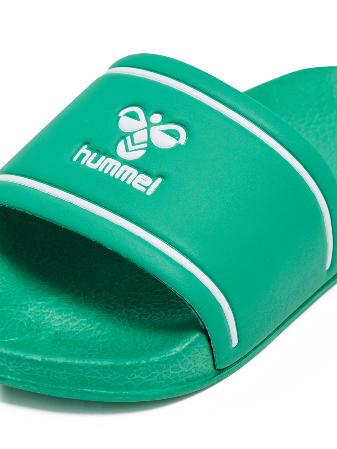 POOL SLIDE JR , GREEN/WHITE, packshot