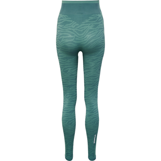 hmlMT SAGA SEAMLESS MW TIGHTS, NORTH ATLANTIC/BLUE SURF MELANGE, packshot