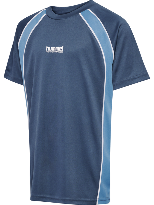 hmlJR GOAL PIPING T-SHIRT S/S, BERING SEA hmlJR GOAL PIPING T-SHIRT S/S, BERING SEA, packshot